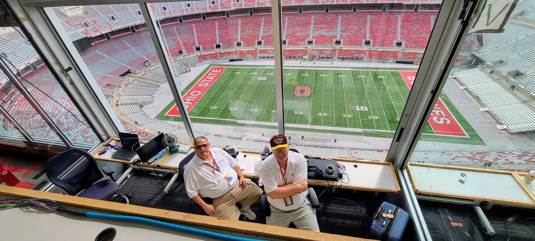 Broadcast at the Shoe with Doug Brown — Ohio Stadium, Columbus.