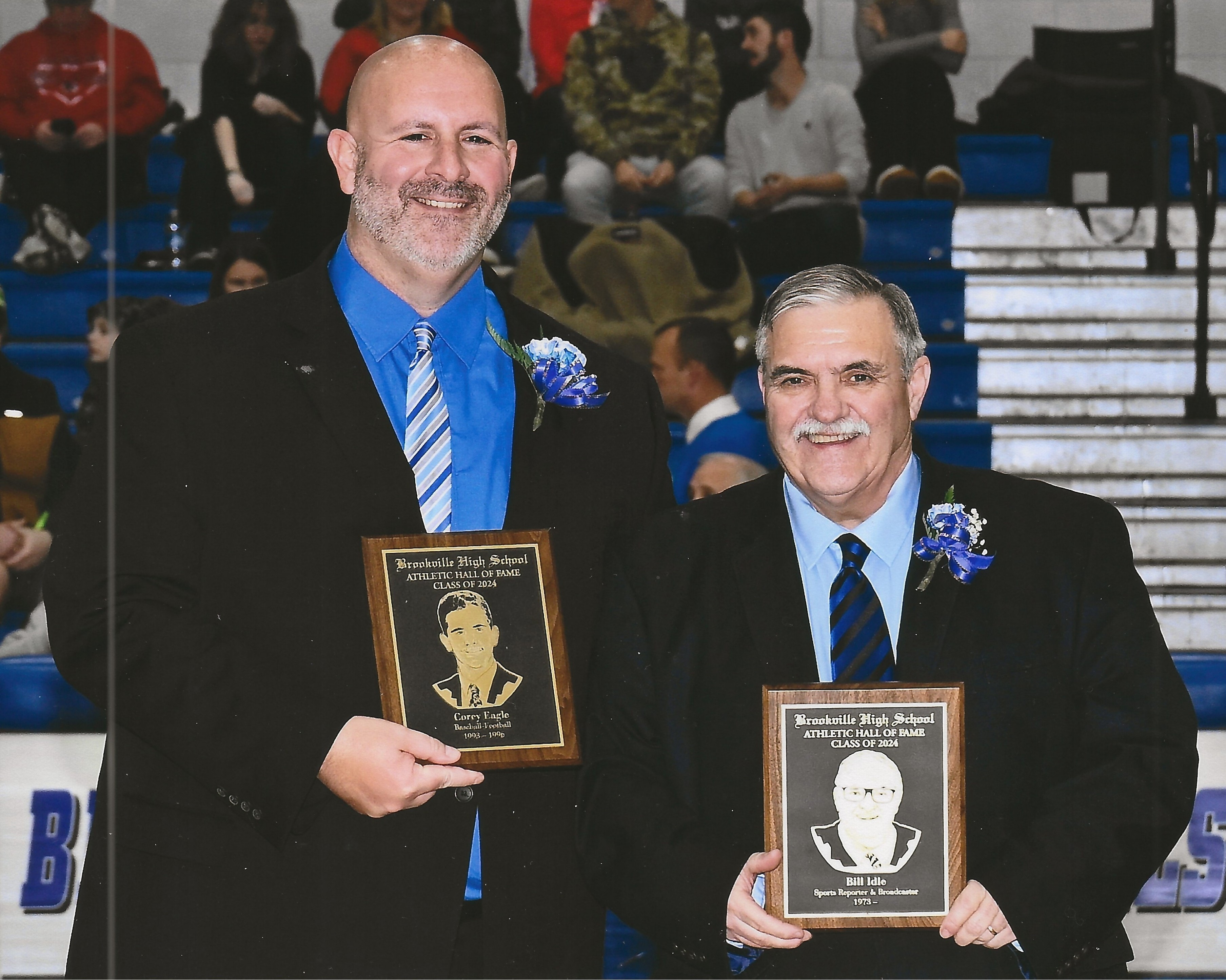 Corey Eagle and Bill Idle — 2024 BHS HOF Inductees.