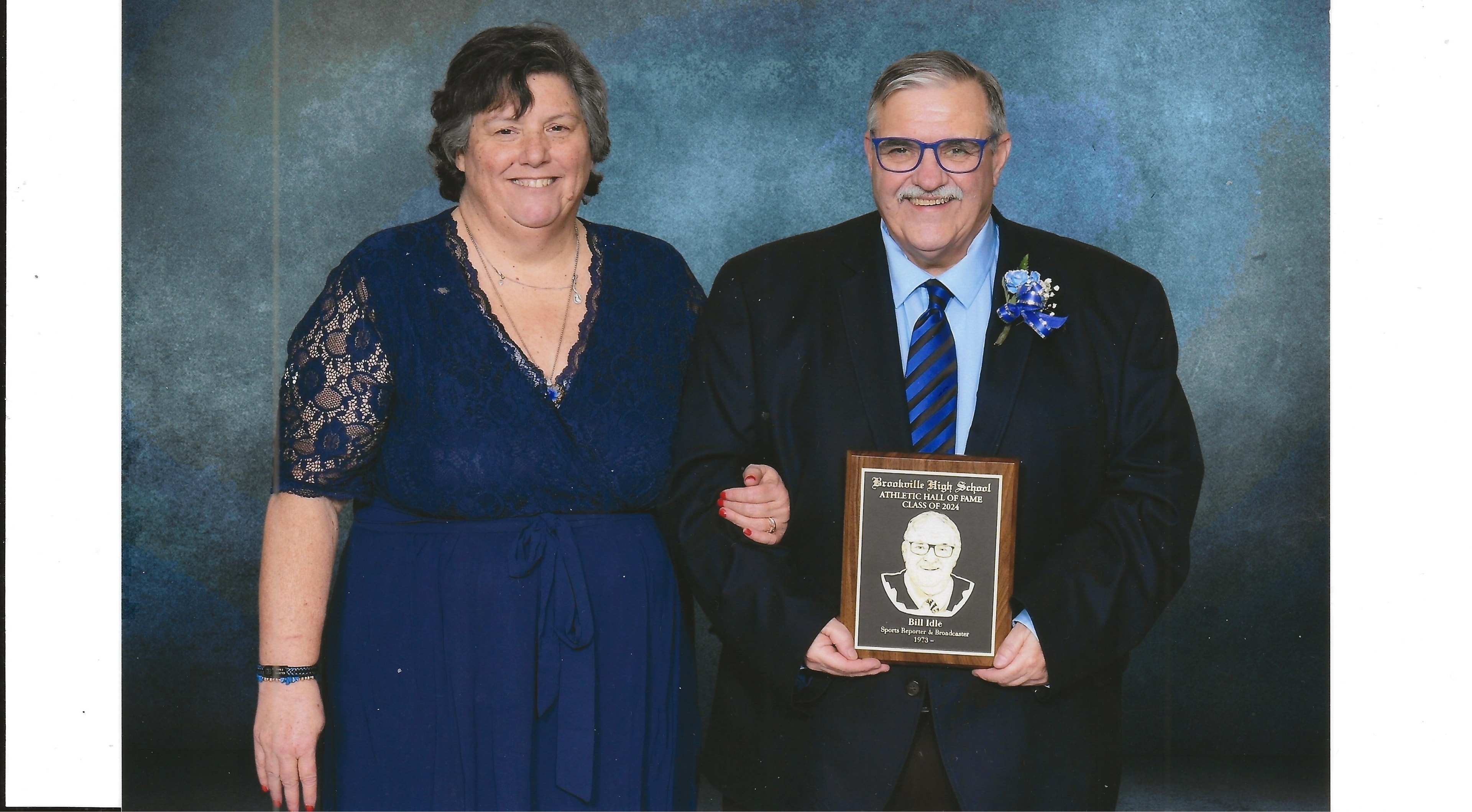Susan and Bill Idle at the Hall of Fame induction ceremony, 2024.