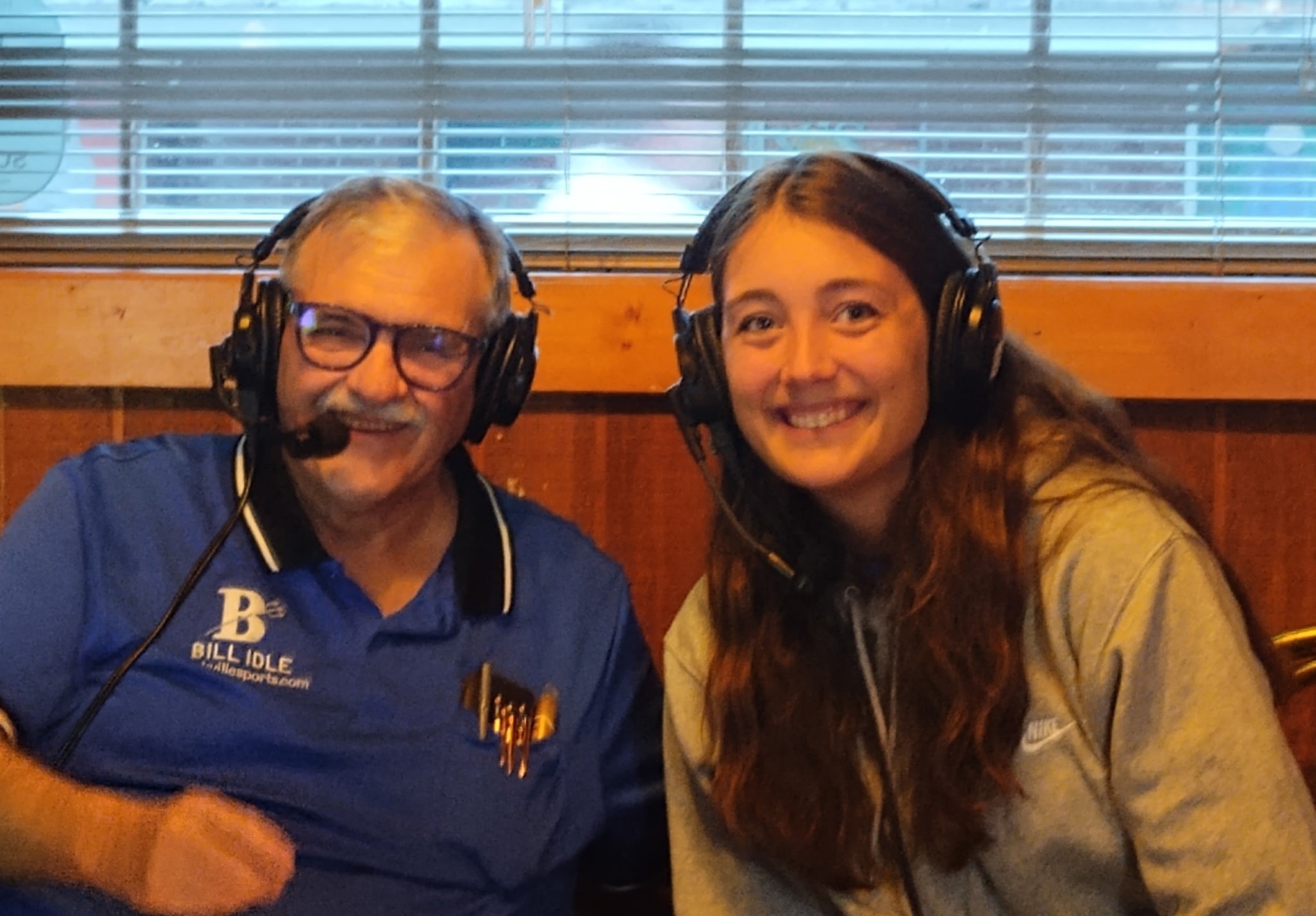 Bill with Coach Kaylie Case at the Coaches Show